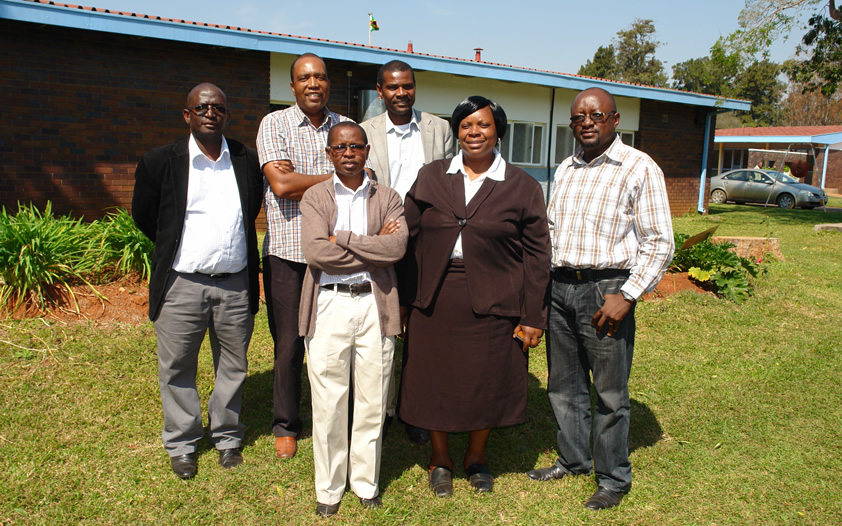 Back Row from Left, Mr Joshua Gocha,Mr Danny McKenzie, Kuda Madyara. Front Row, Mr Walter Jera (Chairman), Mrs Primrose Matongo and Mr Tendayi Gwatiringa