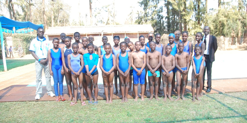 Members of the Swimming Team